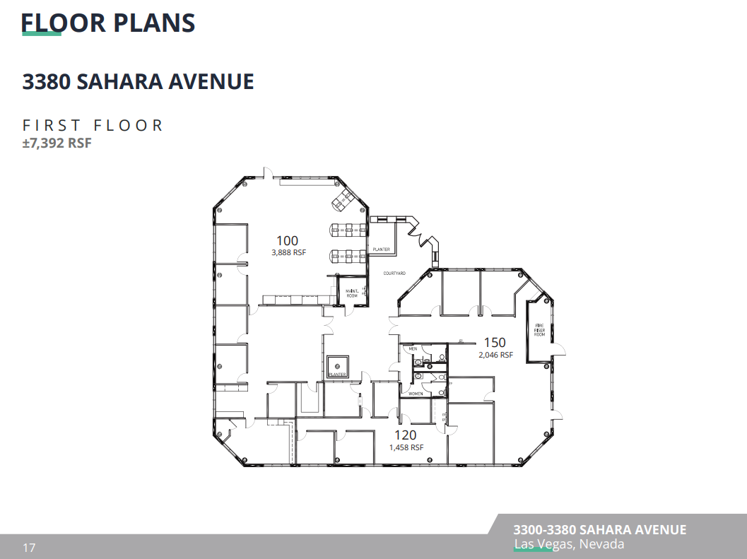 3320 W Sahara Ave, Las Vegas, NV en alquiler Plano de la planta- Imagen 1 de 1