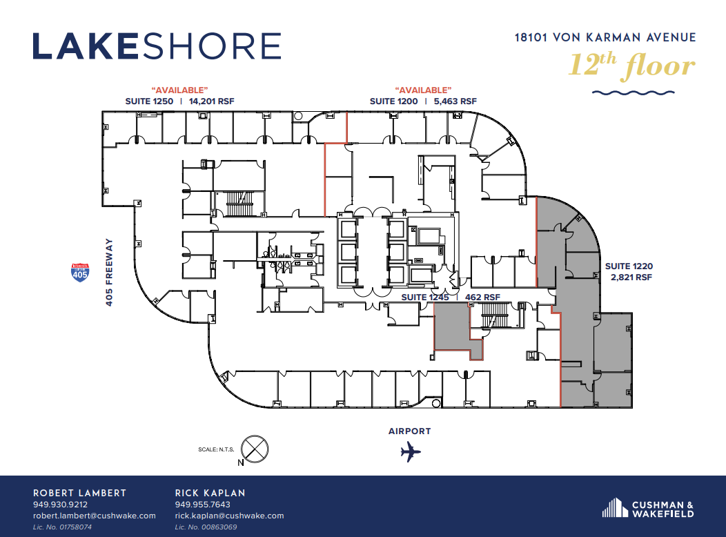 18101 Von Karman Ave, Irvine, CA en alquiler Plano de la planta- Imagen 1 de 1