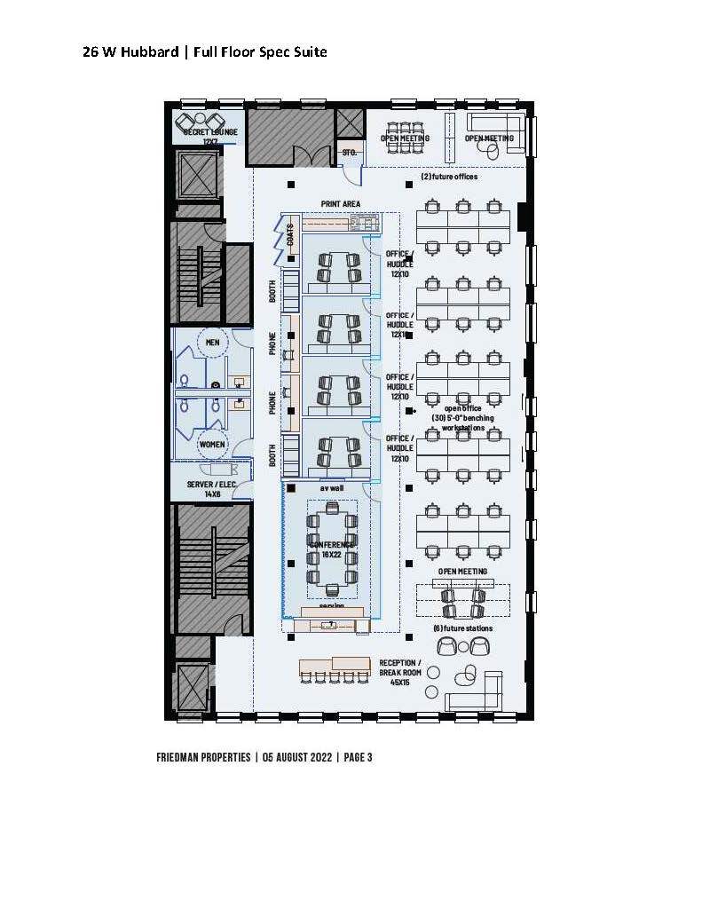 26-30 W Hubbard St, Chicago, IL en alquiler Plano de la planta- Imagen 1 de 2