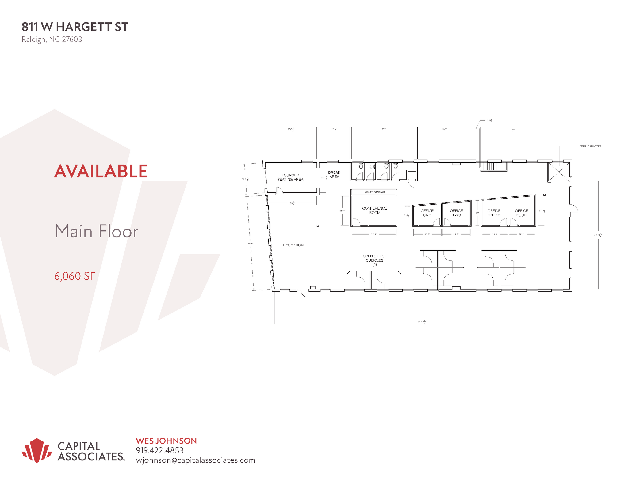 811 W Hargett St, Raleigh, NC en alquiler Plano de la planta- Imagen 1 de 2