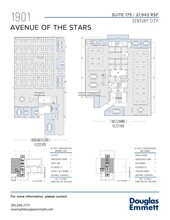 1901 Avenue of the Stars, Los Angeles, CA en alquiler Plano de la planta- Imagen 1 de 1