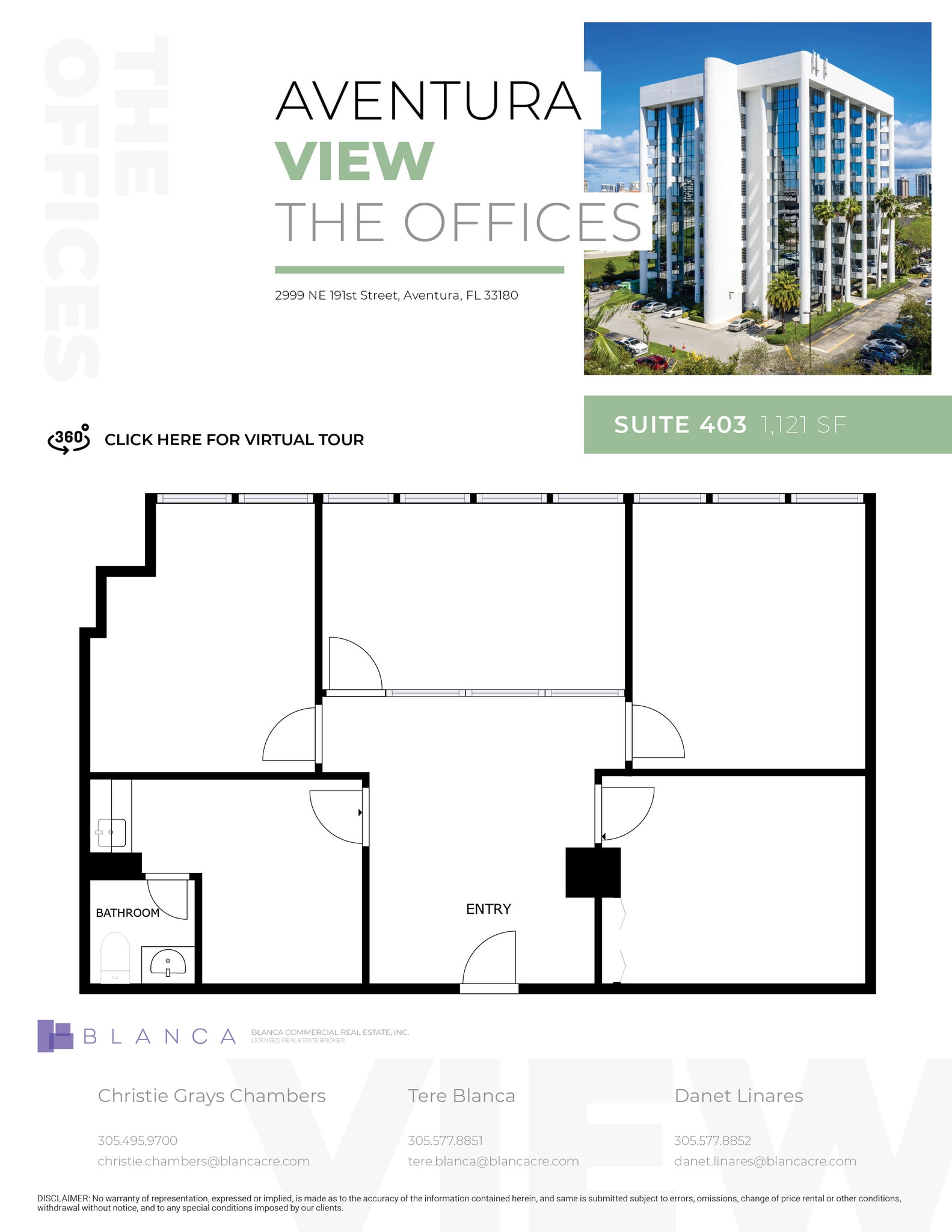 2999 NE 191st St, Aventura, FL en alquiler Plano de la planta- Imagen 1 de 1