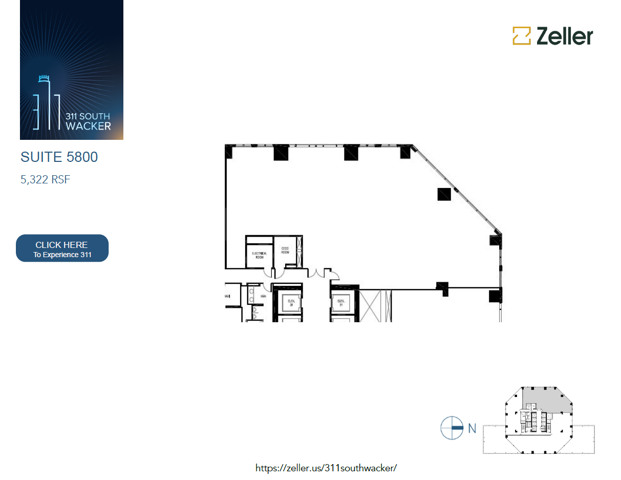 311 S Wacker Dr, Chicago, IL en alquiler Plano de la planta- Imagen 1 de 1