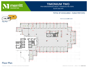 1966 Greenspring Dr, Timonium, MD en alquiler Plano de la planta- Imagen 1 de 1