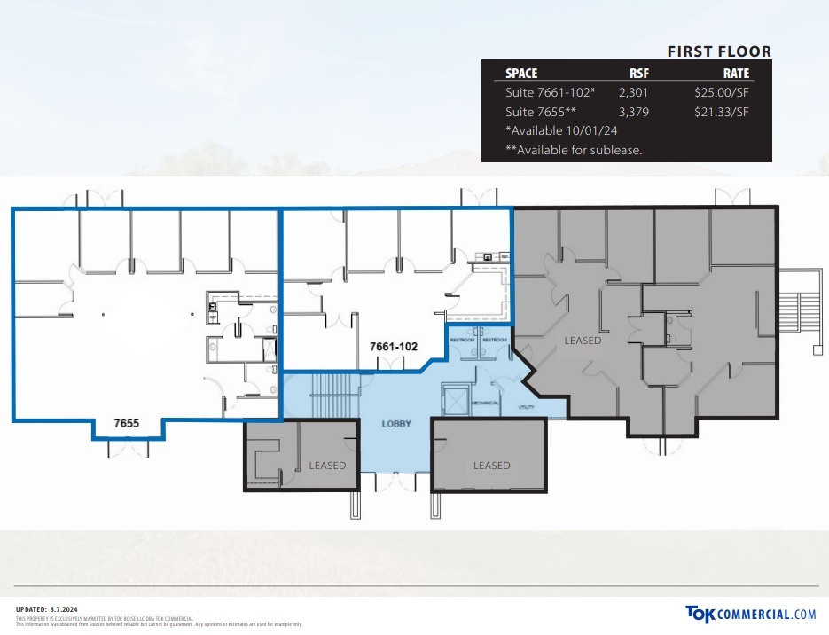 7661-7669 W Riverside Dr, Boise, ID en alquiler Plano de la planta- Imagen 1 de 1