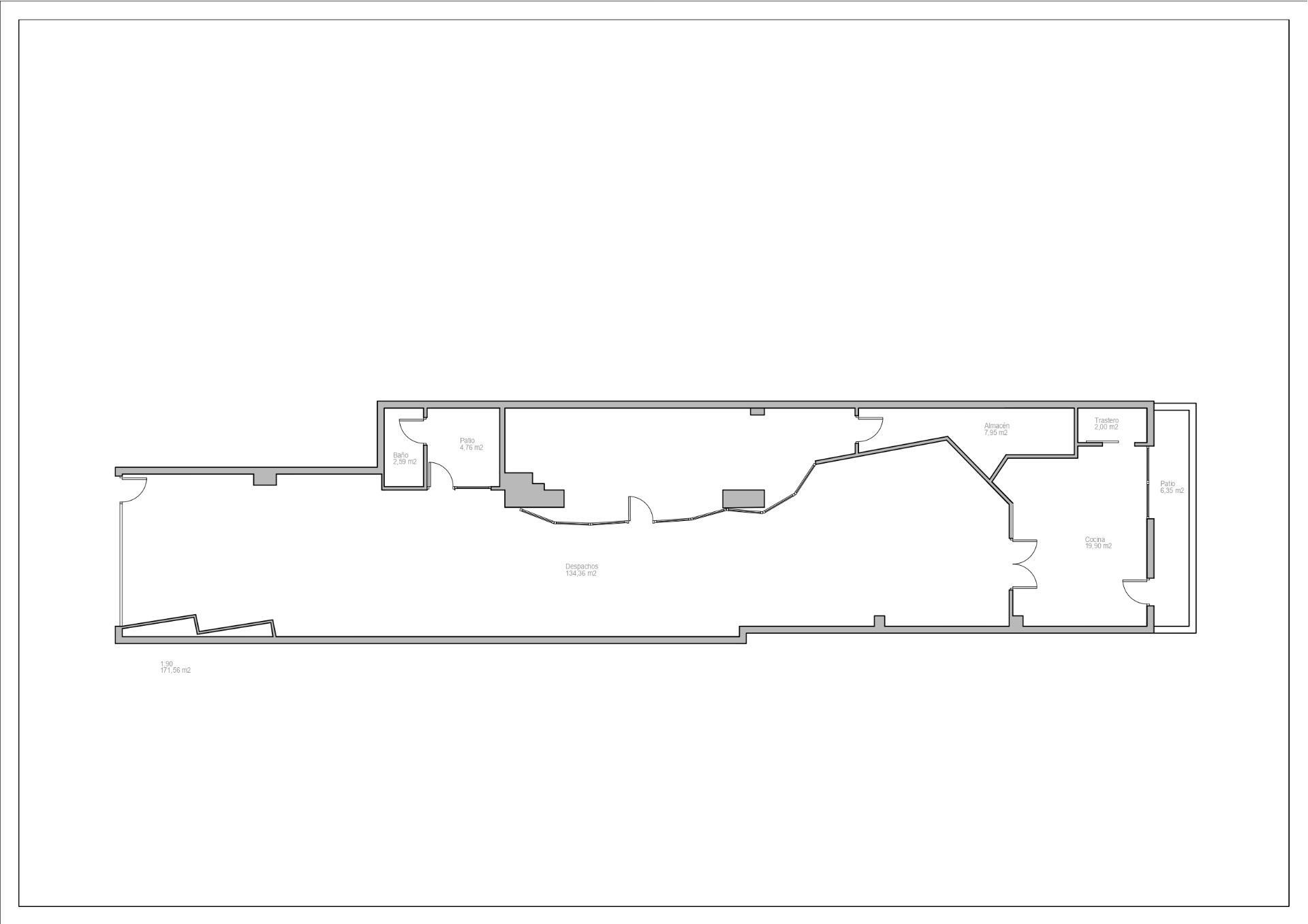 Carrer d'Amílcar, 126, Barcelona, Barcelona en venta Plano de planta tipo- Imagen 1 de 2