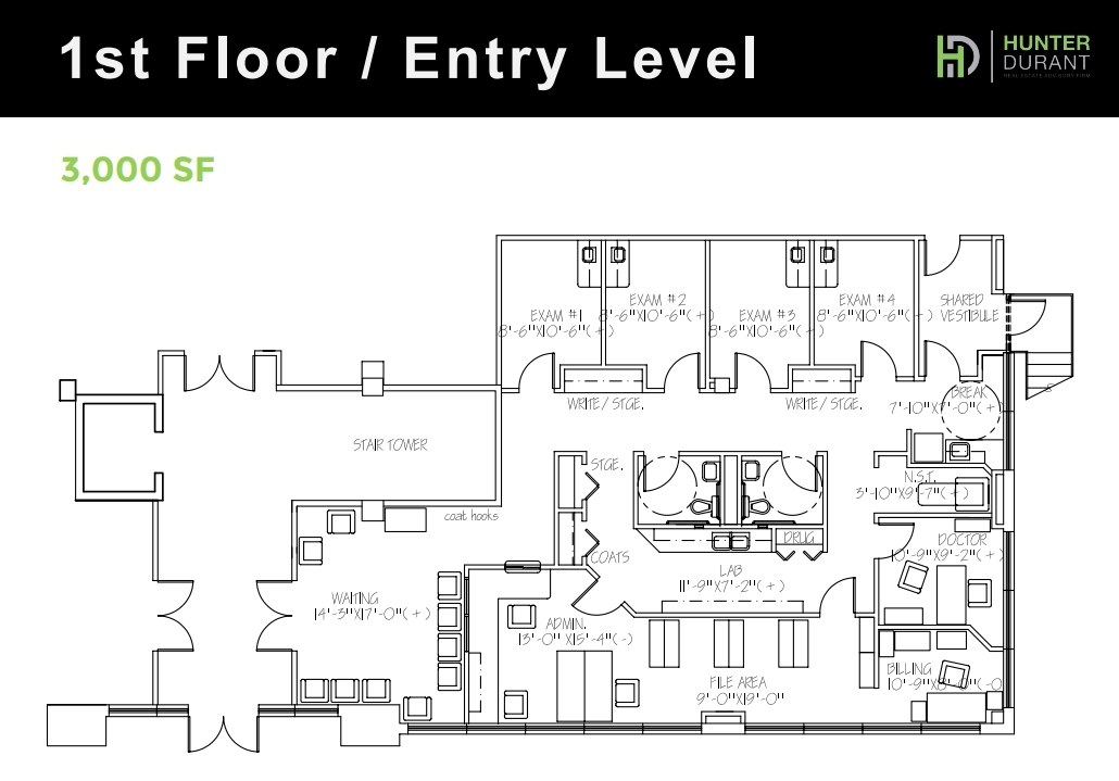 325 W Central Ave, Malvern, PA en alquiler Plano de la planta- Imagen 1 de 1