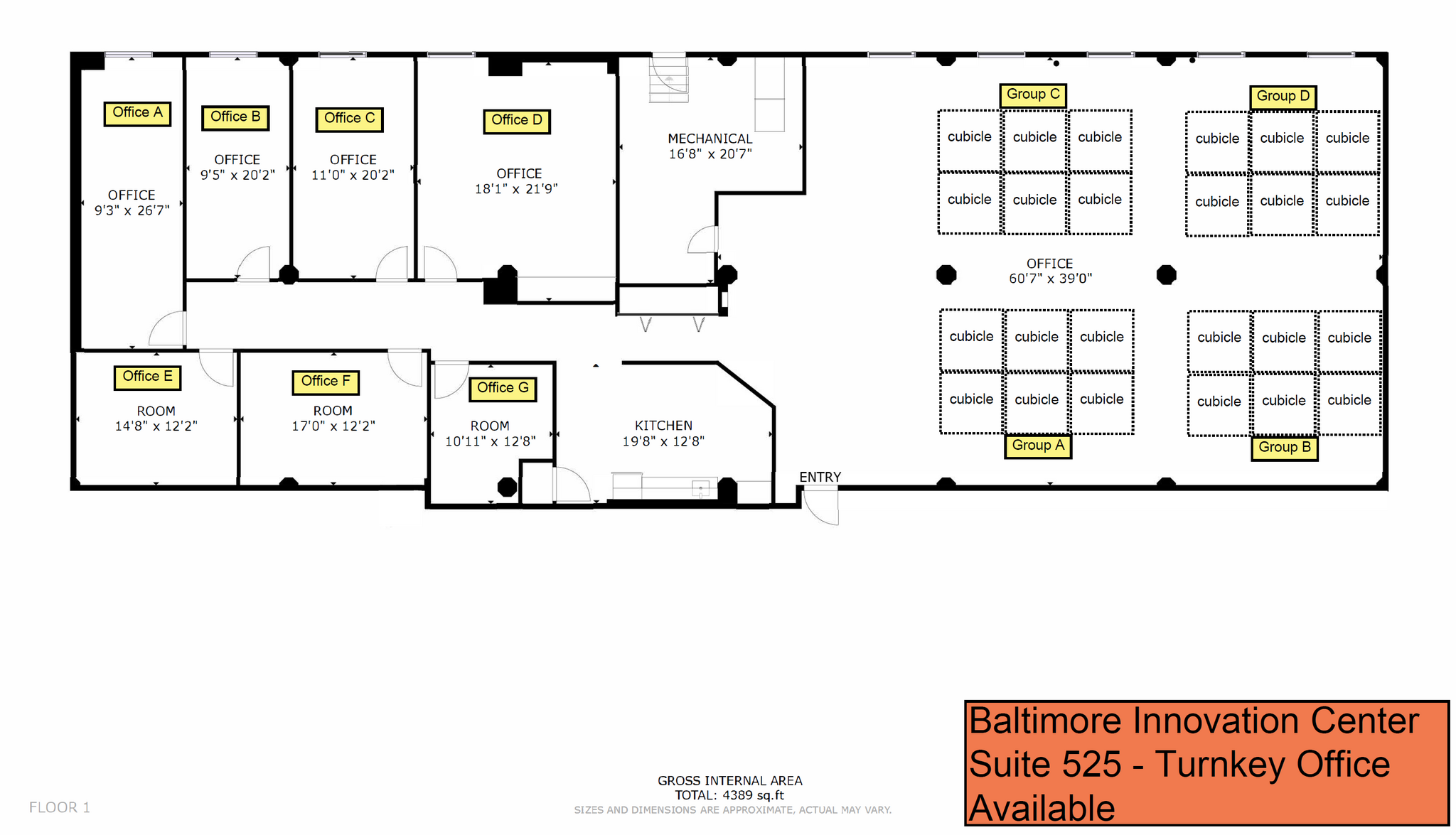 1100 Wicomico St, Baltimore, MD en alquiler Plano de la planta- Imagen 1 de 4