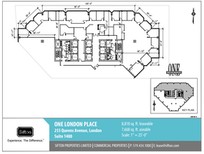 255 Queens Ave, London, ON en alquiler Plano de la planta- Imagen 1 de 1