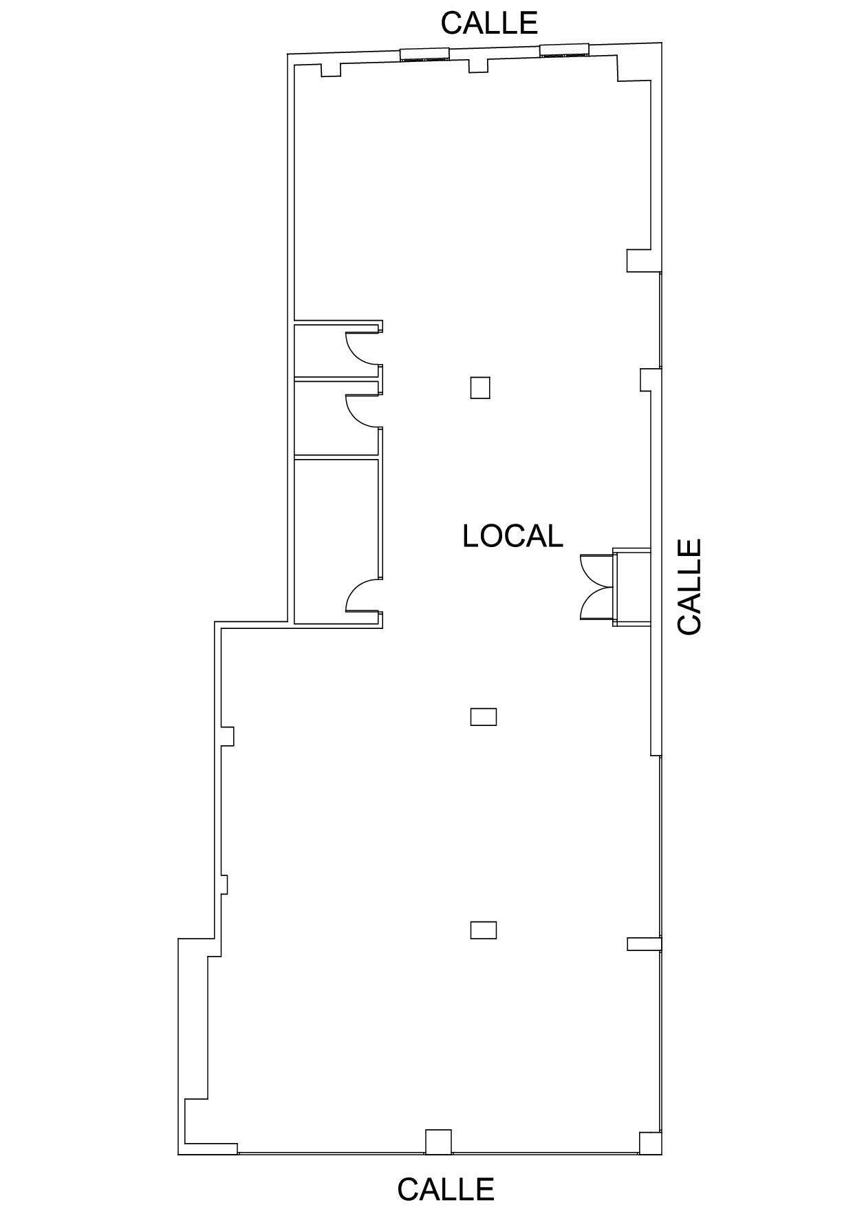 Local en Lorca, Murcia en venta Plano de la planta- Imagen 1 de 8