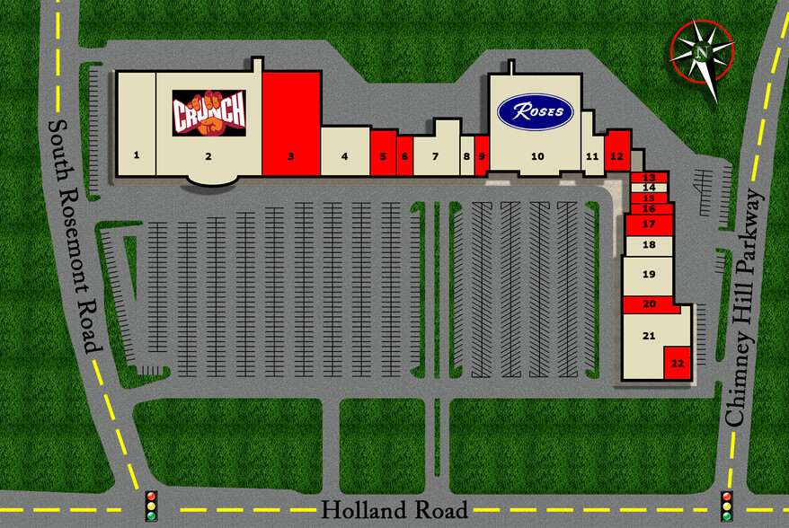 801-929 Chimney Hill Shopping Ctr, Virginia Beach, VA en alquiler - Plano del sitio - Imagen 2 de 2