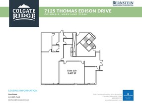 7125 Thomas Edison Dr, Columbia, MD en alquiler Plano de la planta- Imagen 2 de 2