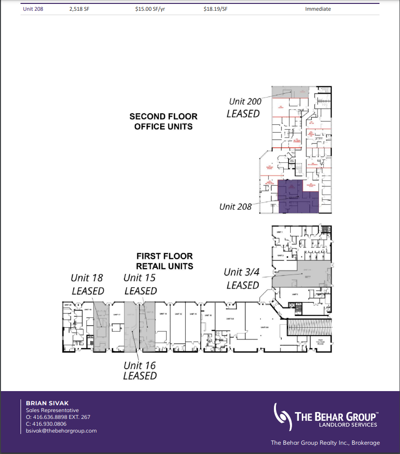 390 Steeles Ave W, Vaughan, ON en alquiler Plano de la planta- Imagen 1 de 1