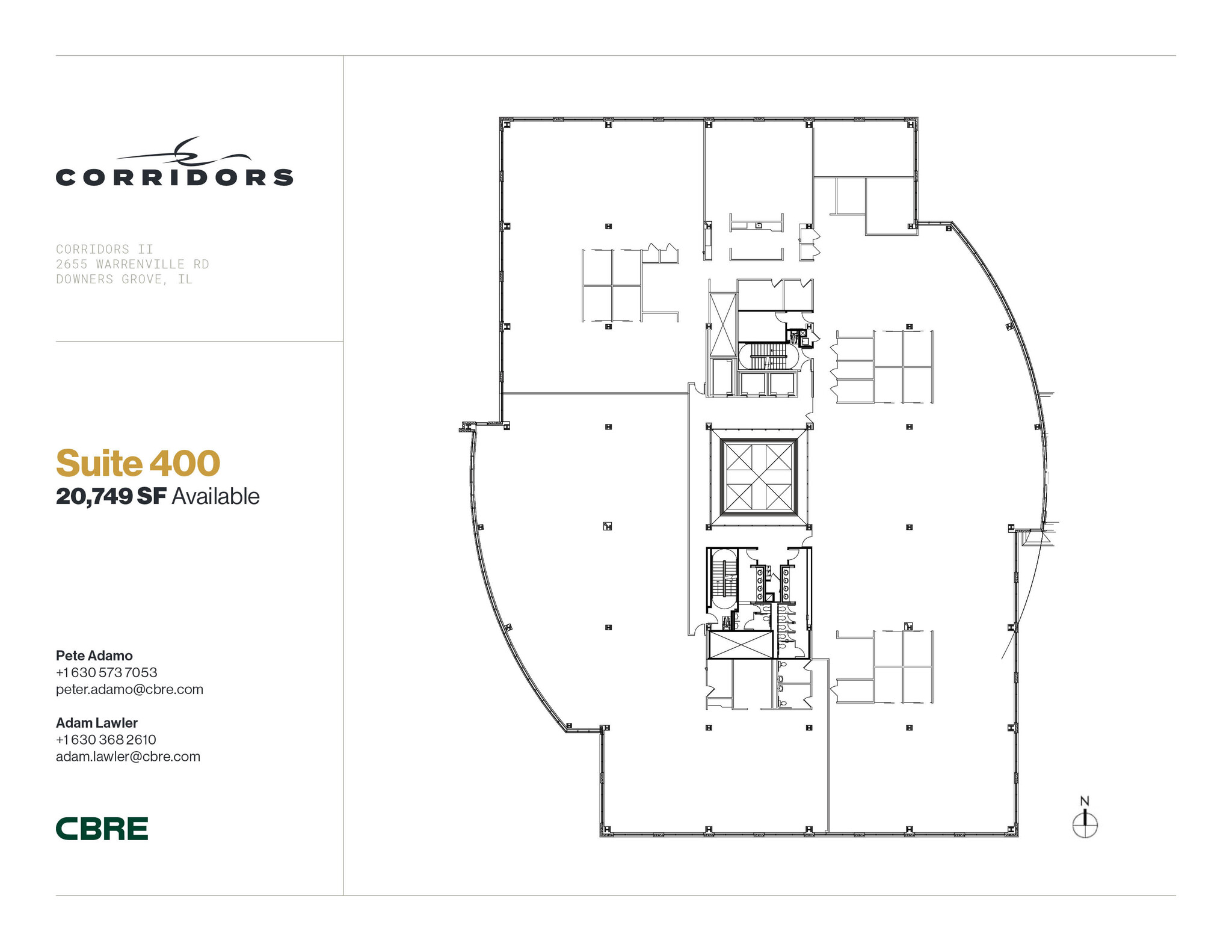 2651 Warrenville Rd, Downers Grove, IL en alquiler Plano de la planta- Imagen 1 de 1