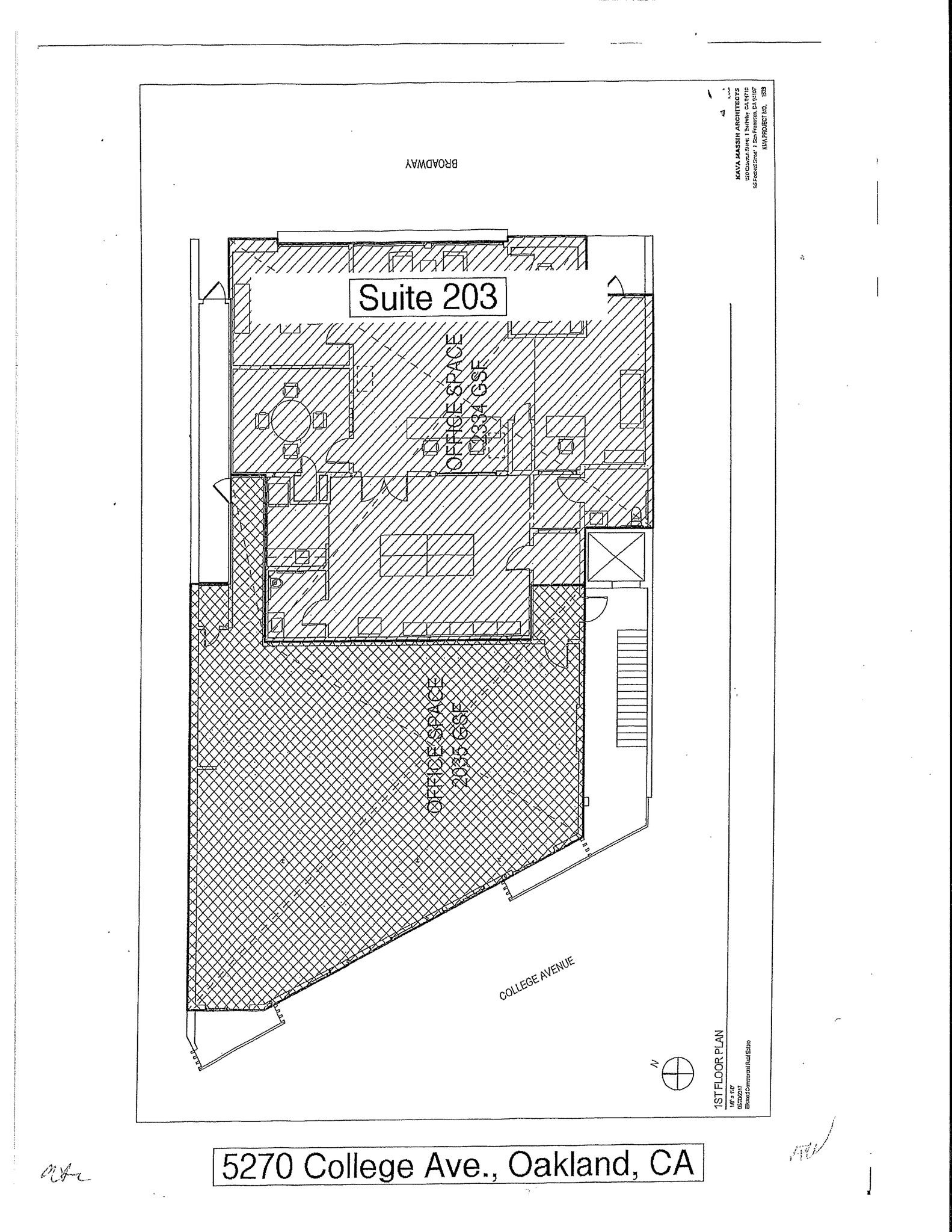 5275 Broadway, Oakland, CA en alquiler Plano del sitio- Imagen 1 de 1