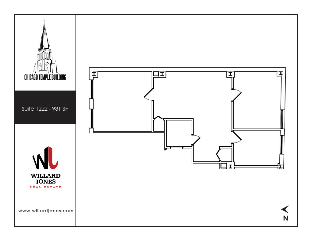 77 W Washington St, Chicago, IL en alquiler Plano de la planta- Imagen 1 de 1