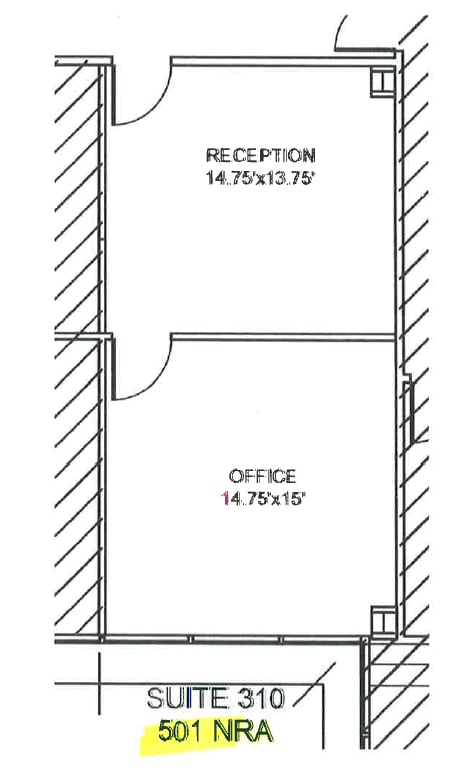2100 Travis St, Houston, TX en alquiler Plano de la planta- Imagen 1 de 1