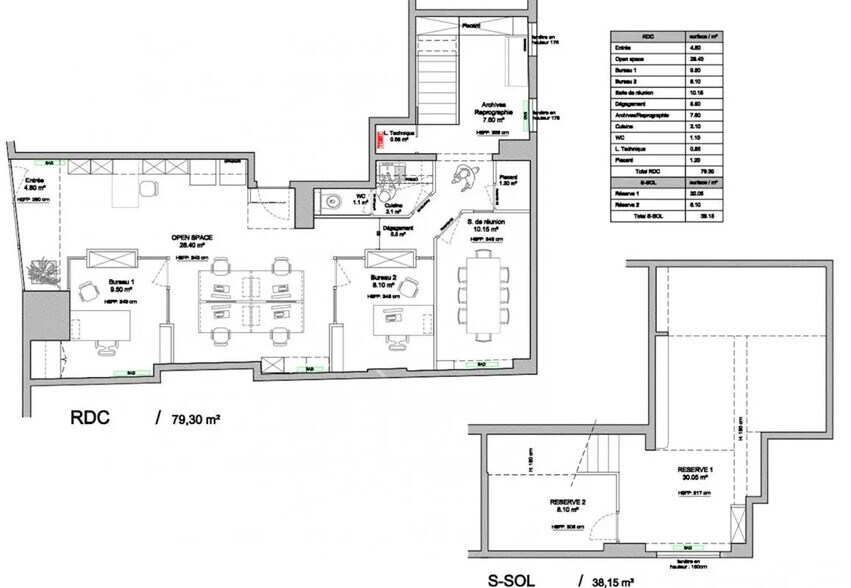 34 Rue Blomet, Paris en venta - Plano de la planta - Imagen 1 de 9