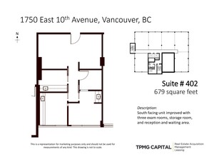 1750 E 10th Ave, Vancouver, BC en alquiler Plano del sitio- Imagen 2 de 2