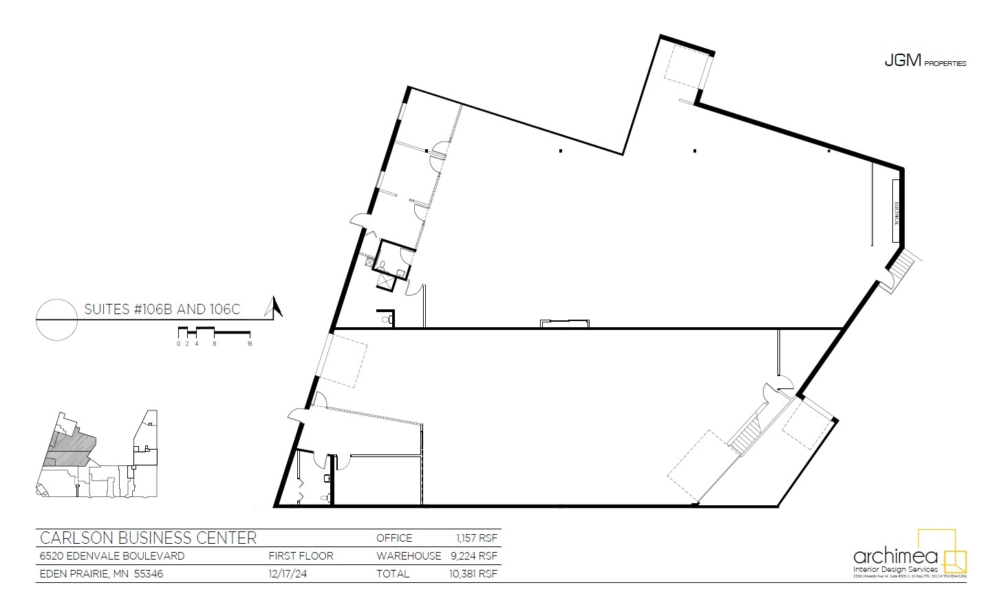 6520-6532 Edenvale Blvd, Eden Prairie, MN en venta Plano de la planta- Imagen 1 de 1