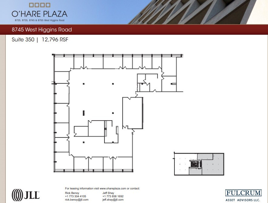 8725 W Higgins Rd, Chicago, IL en alquiler Plano de la planta- Imagen 1 de 1