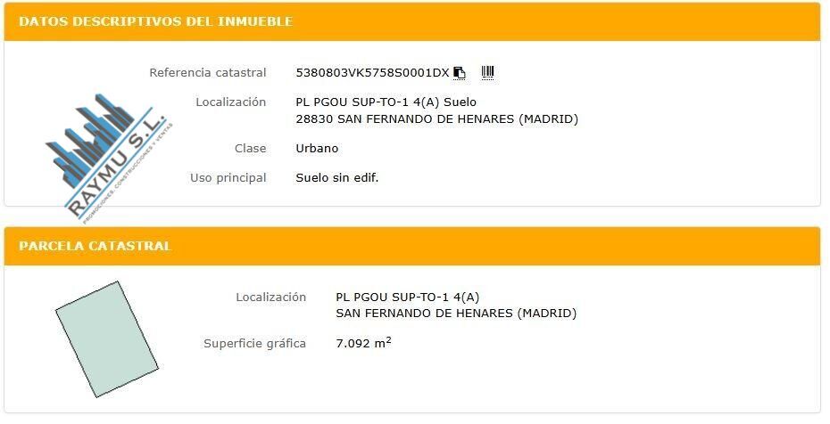 Pl. PGOU SUPT-TO-1, 4A, San Fernando de Henares, Madrid en venta - Otros - Imagen 3 de 3