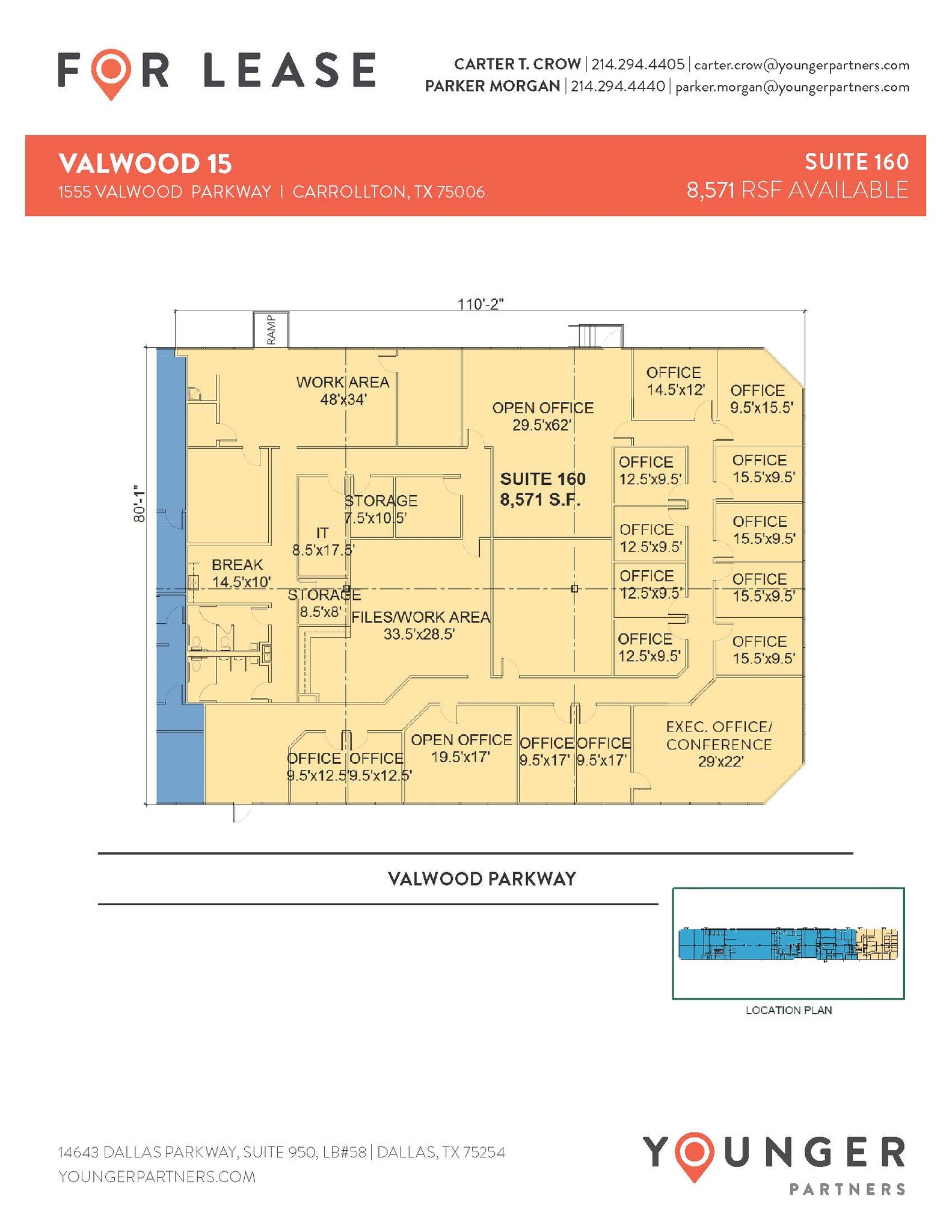 1555 Valwood Pky, Carrollton, TX en alquiler Plano de la planta- Imagen 1 de 1