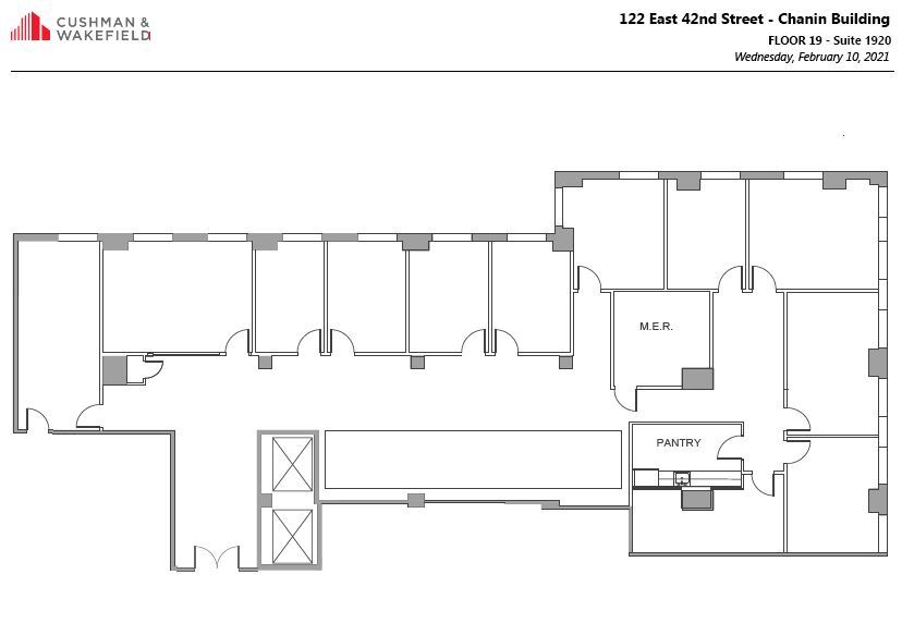 122 E 42nd St, New York, NY en alquiler Plano de la planta- Imagen 1 de 2