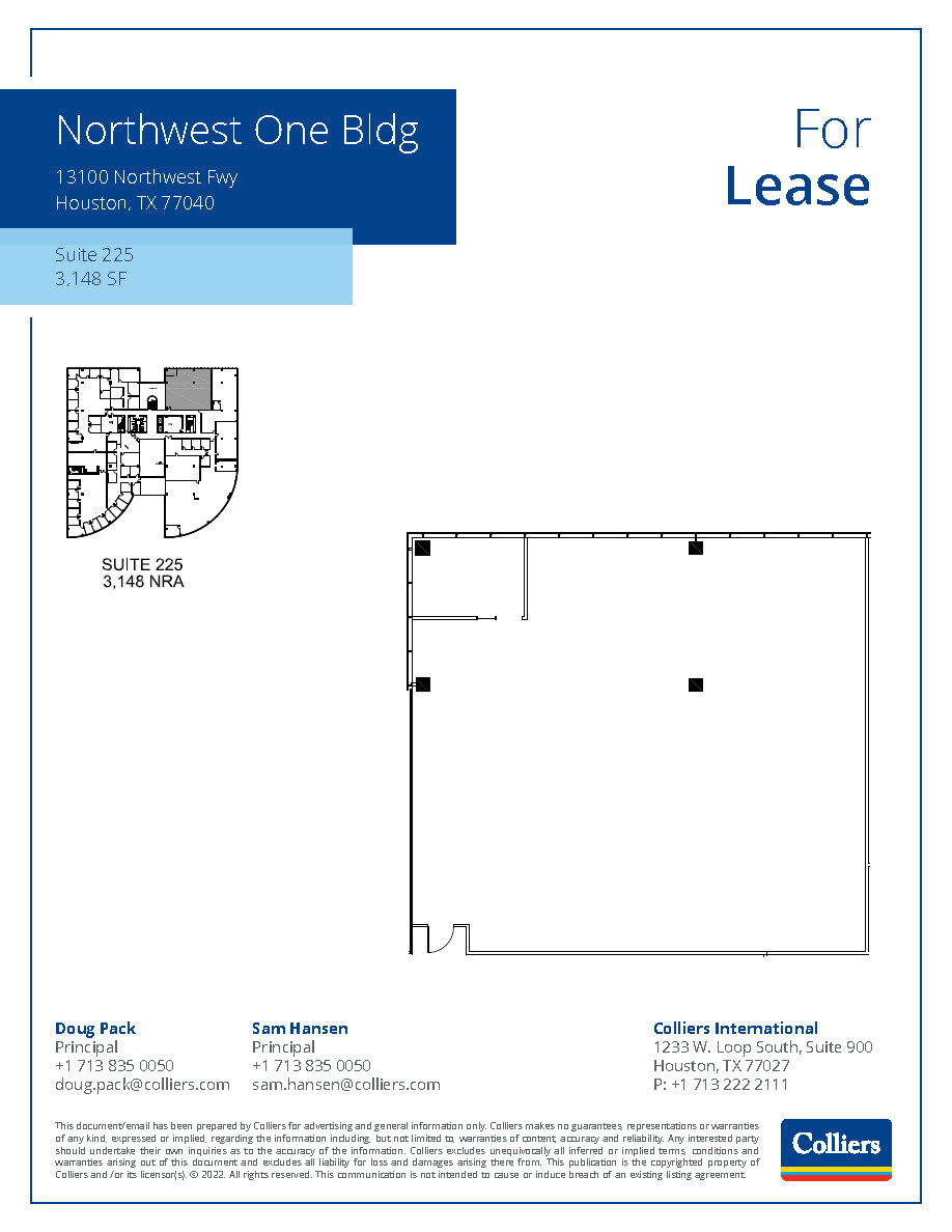 13100 Northwest Fwy, Houston, TX en alquiler Plano de la planta- Imagen 1 de 1