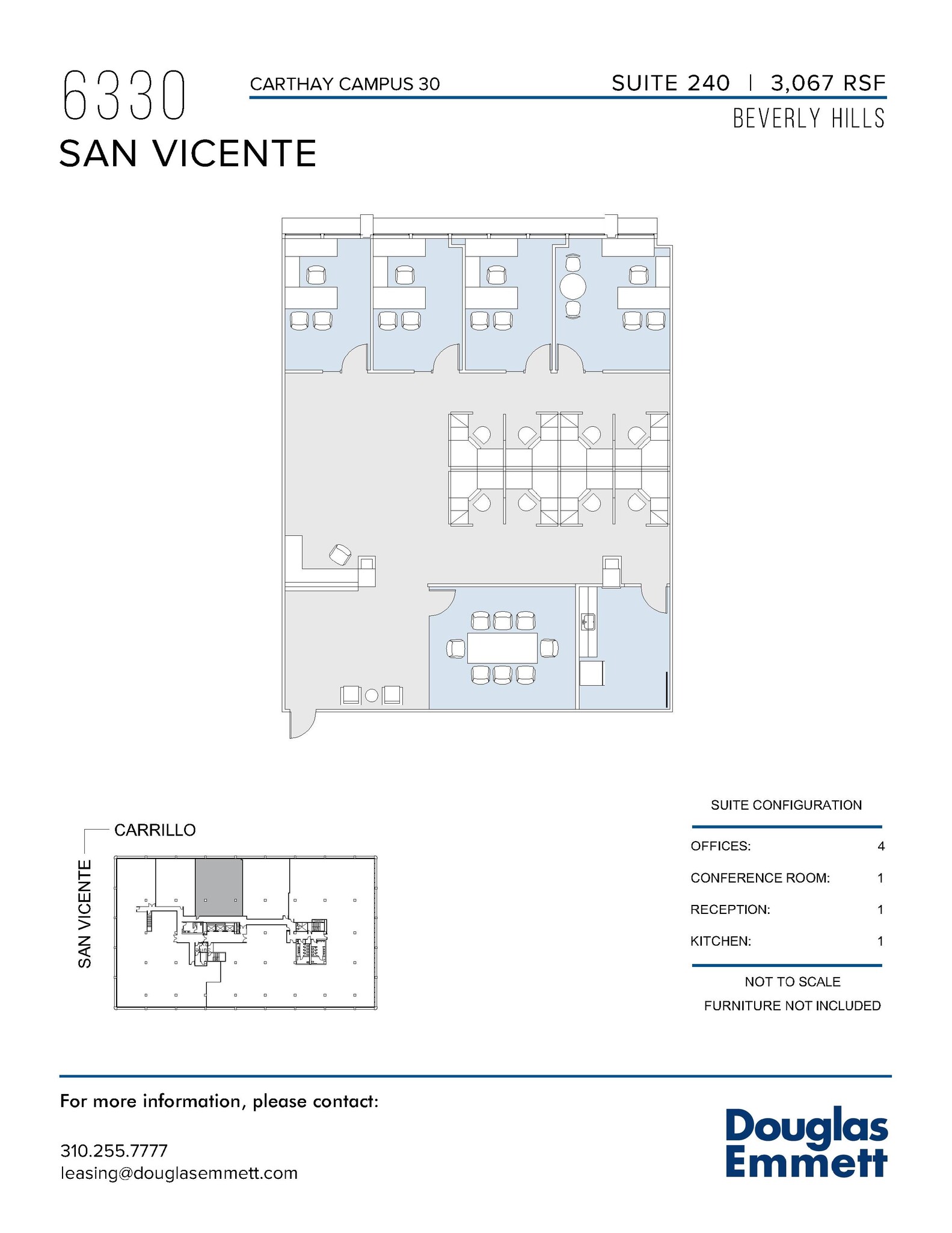 6310 San Vicente Blvd, Los Angeles, CA en alquiler Plano de la planta- Imagen 1 de 1