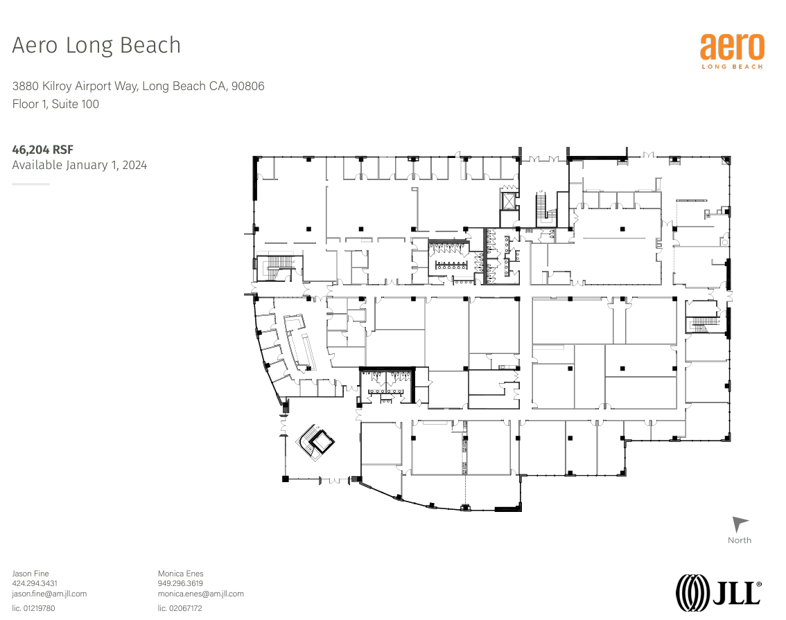 3900 Kilroy Airport Way, Long Beach, CA en alquiler Plano de la planta- Imagen 1 de 1