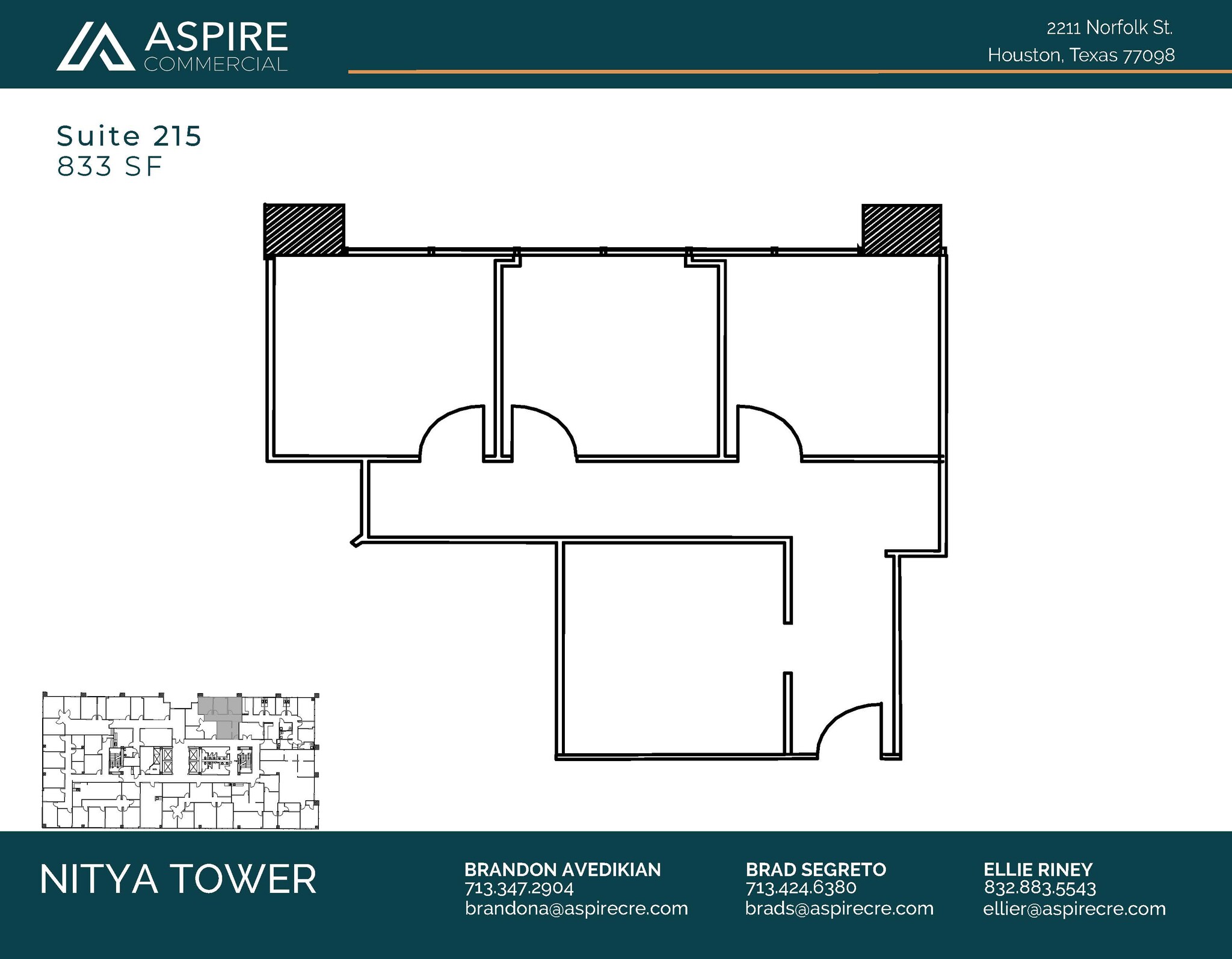 2211 Norfolk St, Houston, TX en alquiler Plano de la planta- Imagen 1 de 1