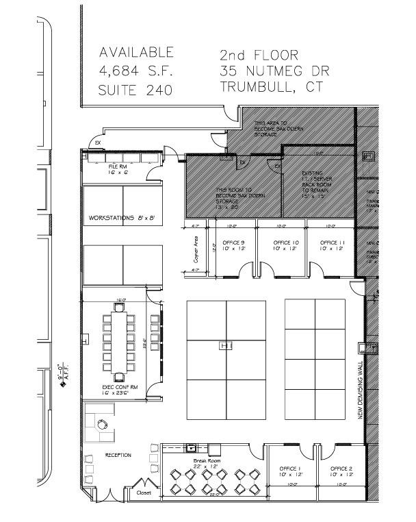 35 Nutmeg Dr, Trumbull, CT en alquiler Plano de la planta- Imagen 1 de 1