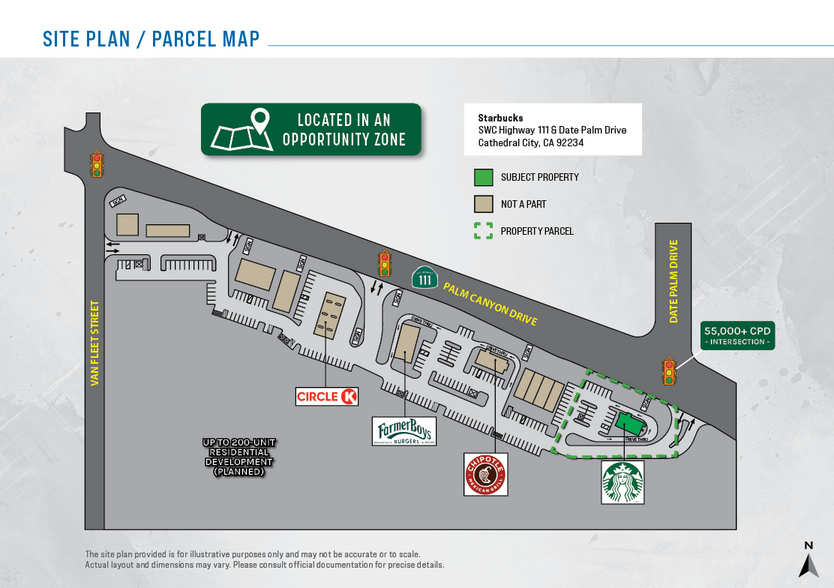 SWC Highway 111, Cathedral City, CA en venta - Plano del sitio - Imagen 2 de 4