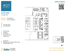 401 N Michigan Ave, Chicago, IL en alquiler Plano de la planta- Imagen 2 de 3