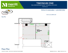 1966 Greenspring Dr, Timonium, MD en alquiler Plano de la planta- Imagen 1 de 1