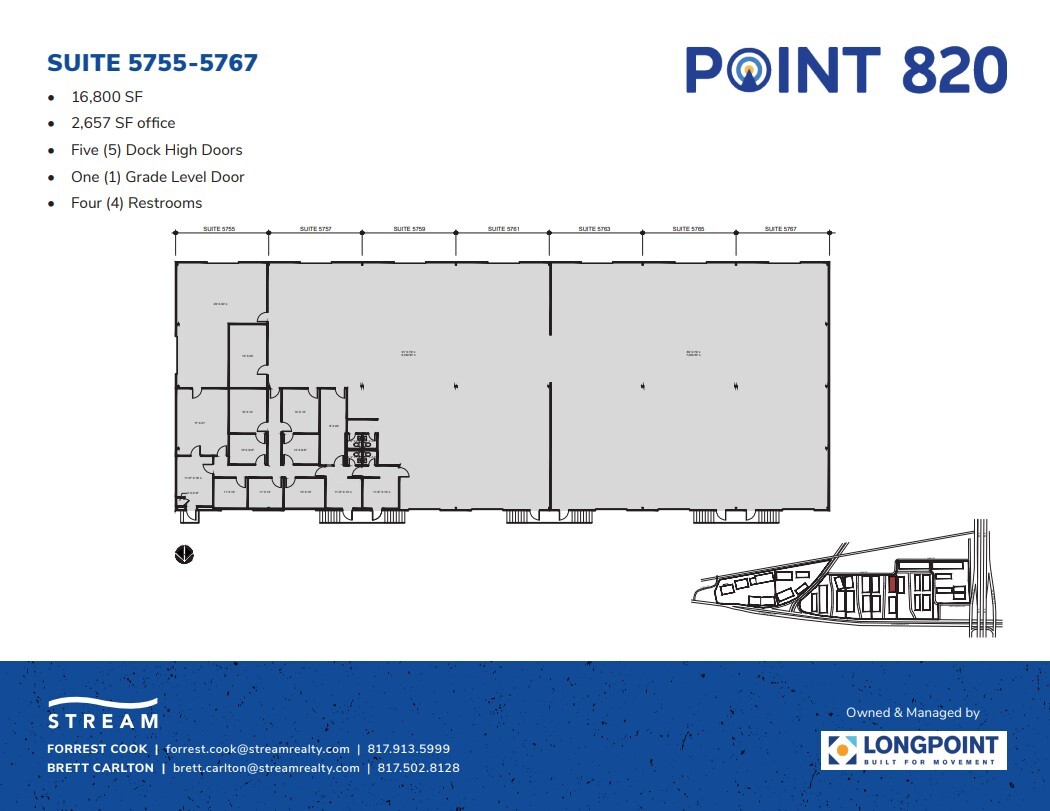 5721 E Rosedale St, Fort Worth, TX en alquiler Plano de la planta- Imagen 1 de 1