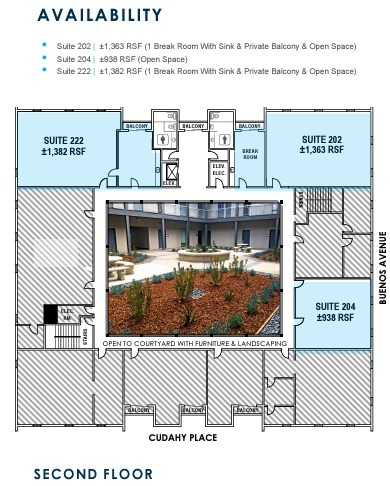 1094 Cudahy Pl, San Diego, CA en alquiler Plano de la planta- Imagen 1 de 1