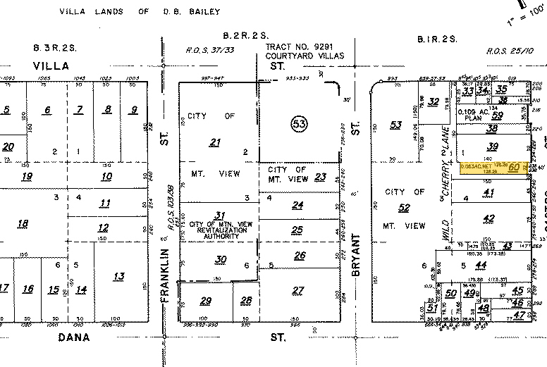 236-238 Castro St, Mountain View, CA en alquiler - Plano de solar - Imagen 3 de 8