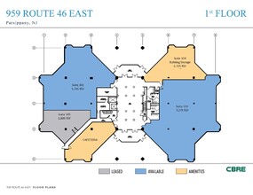 959 Route 46 E, Parsippany, NJ en alquiler Plano de la planta- Imagen 1 de 1