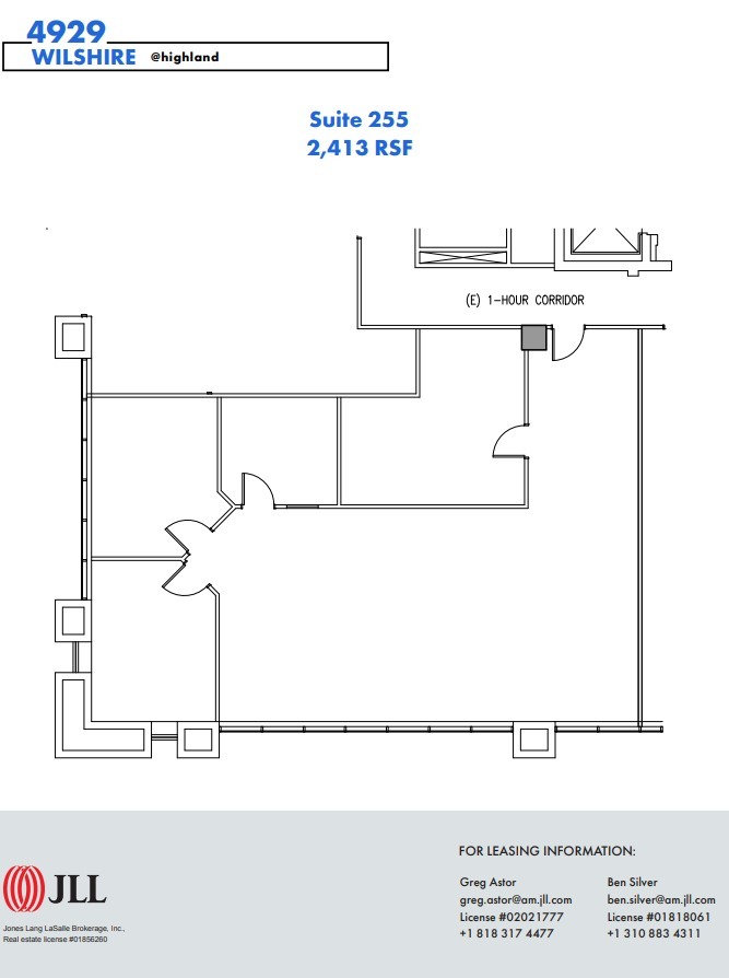 4929 Wilshire Blvd, Los Angeles, CA en alquiler Plano de la planta- Imagen 1 de 1