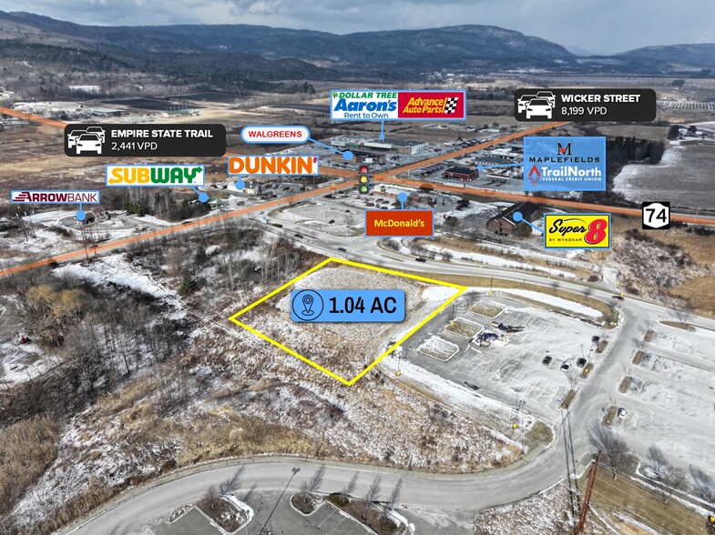 adj. to Walmart at 1134 Wicker St, Ticonderoga, NY en venta - Foto del edificio - Imagen 2 de 17