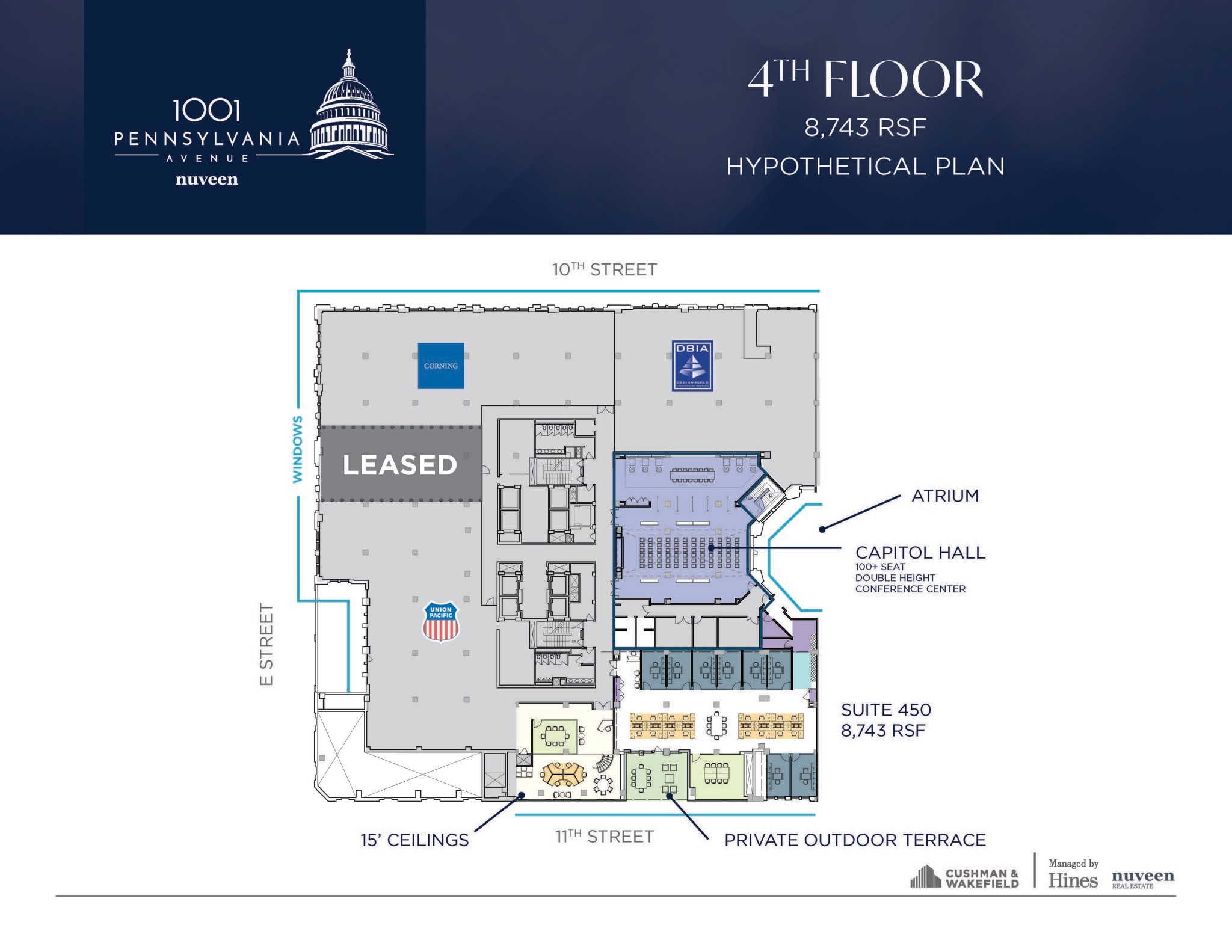 1001 Pennsylvania Ave NW, Washington, DC en alquiler Plano de la planta- Imagen 1 de 1