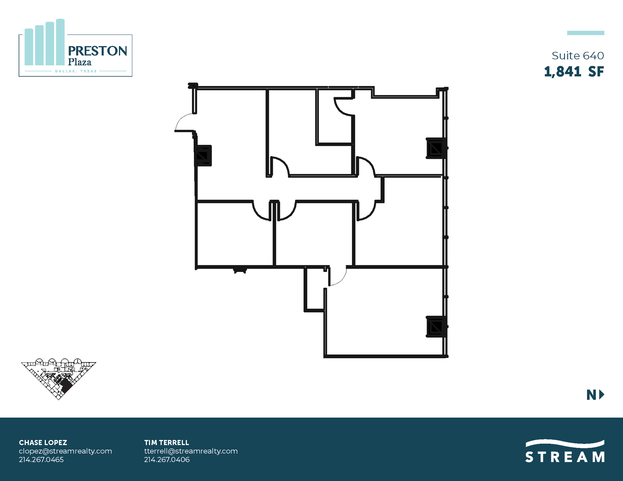 17950 Preston Rd, Dallas, TX en alquiler Plano de la planta- Imagen 1 de 3