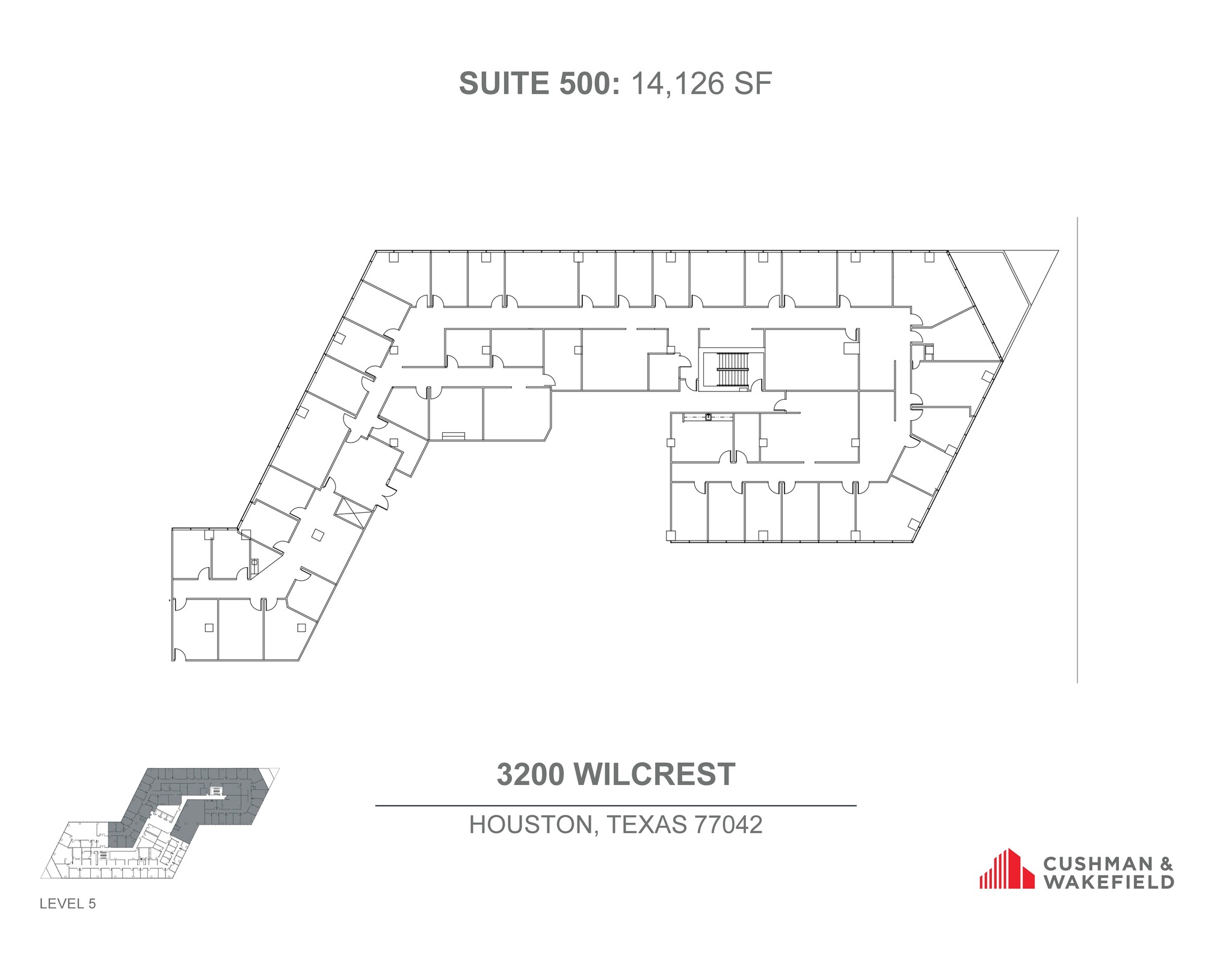 3200 Wilcrest Dr, Houston, TX en alquiler Plano de la planta- Imagen 1 de 1