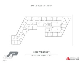 3200 Wilcrest Dr, Houston, TX en alquiler Plano de la planta- Imagen 1 de 1