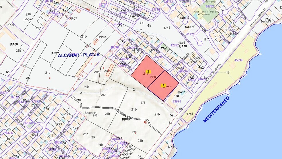 Camí del Llop, 4, Alcanar, Tarragona en venta - Plano del sitio - Imagen 2 de 3