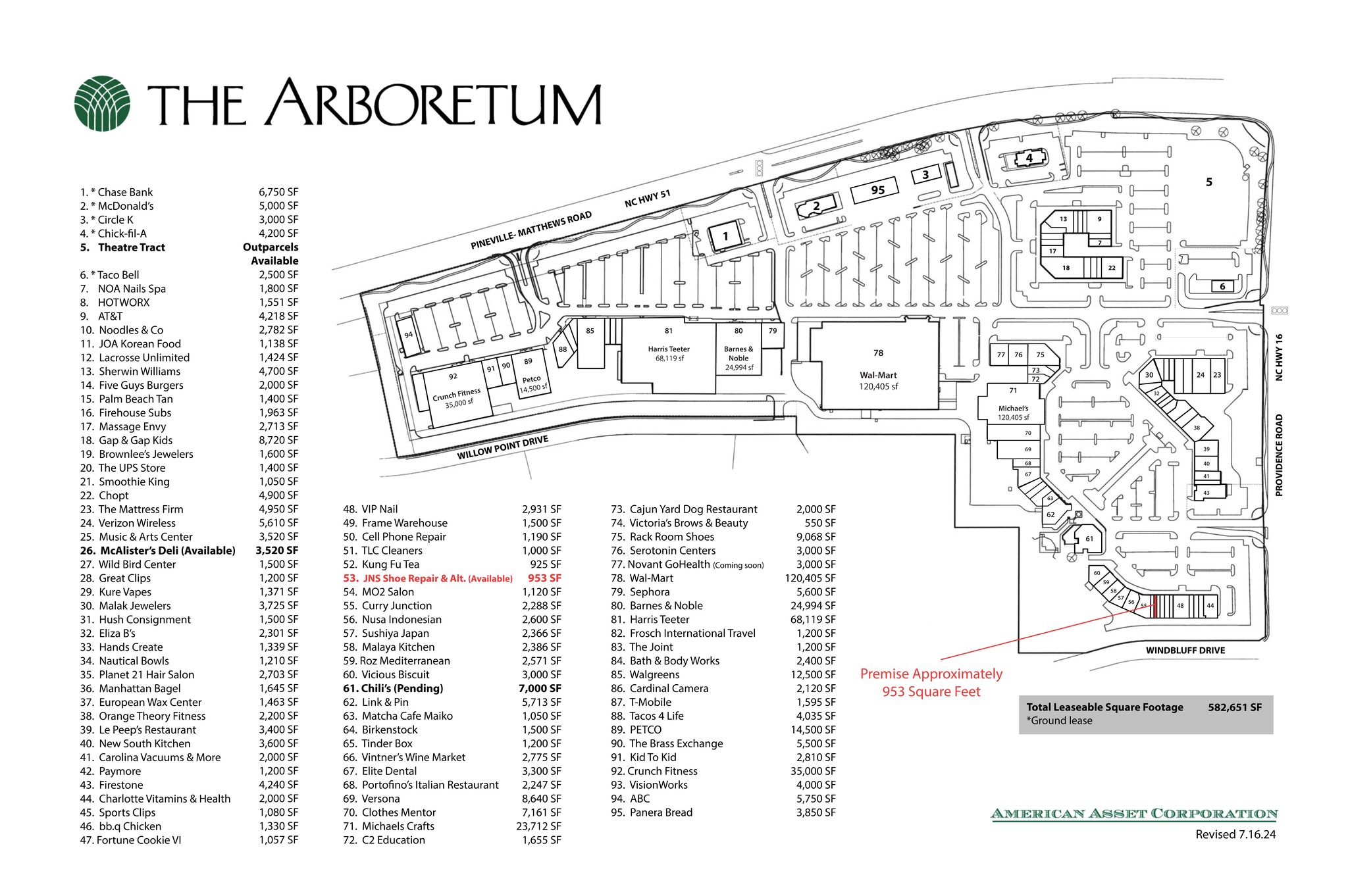 3333-3351 Pineville Matthews Rd, Charlotte, NC en alquiler Plano del sitio- Imagen 1 de 1