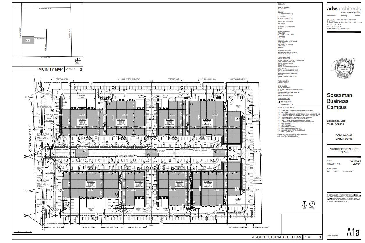 3327 S Sossaman Rd, Mesa, AZ en alquiler Plano del sitio- Imagen 1 de 1