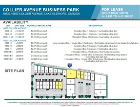 18630 Collier Ave, Lake Elsinore, CA en alquiler Plano de la planta- Imagen 2 de 2